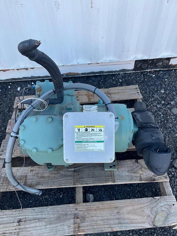 Used Carlyle 06EZ450-370 Semi-Hermetic Compressor, 3 Ph, 60 Hz, 208-230/460V