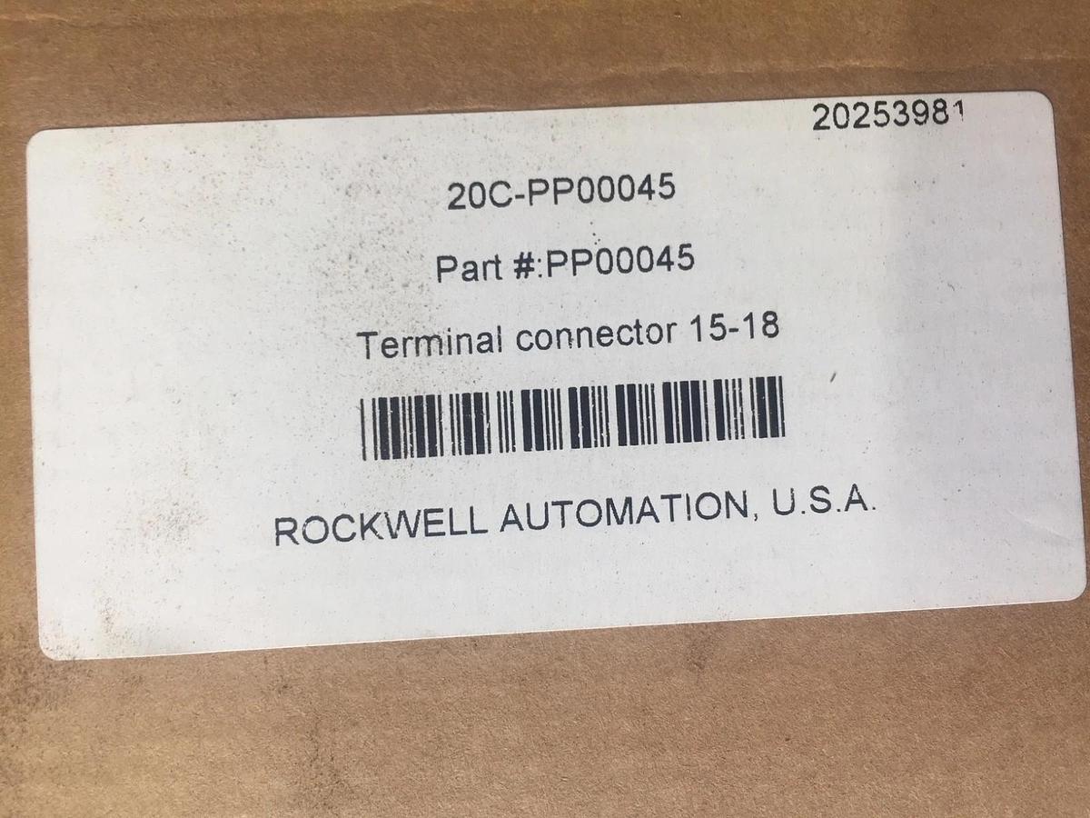 Used Rockwell Automation Allen-Bradley 20C-PP00045 Terminal Connectors (2) New