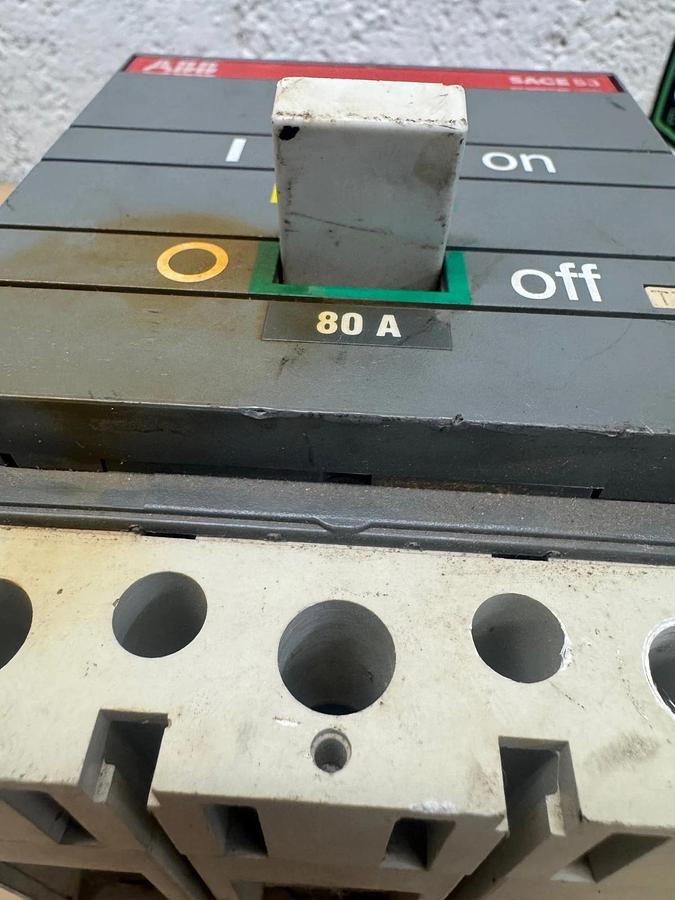 Used ABB S3N SACE3 80A Circuit Breaker