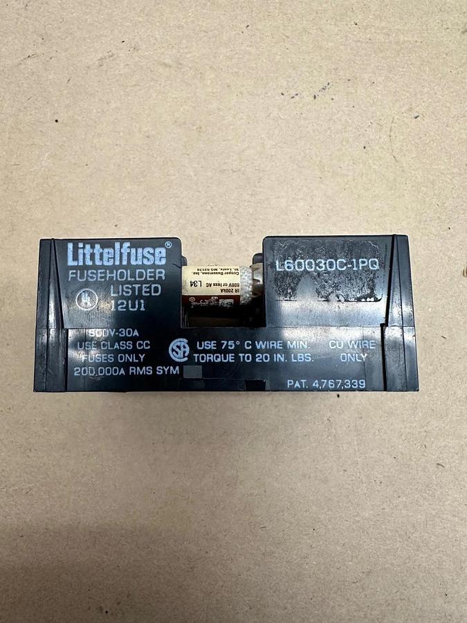 Used Littelfuse L60030C-1PQ Fuseholder