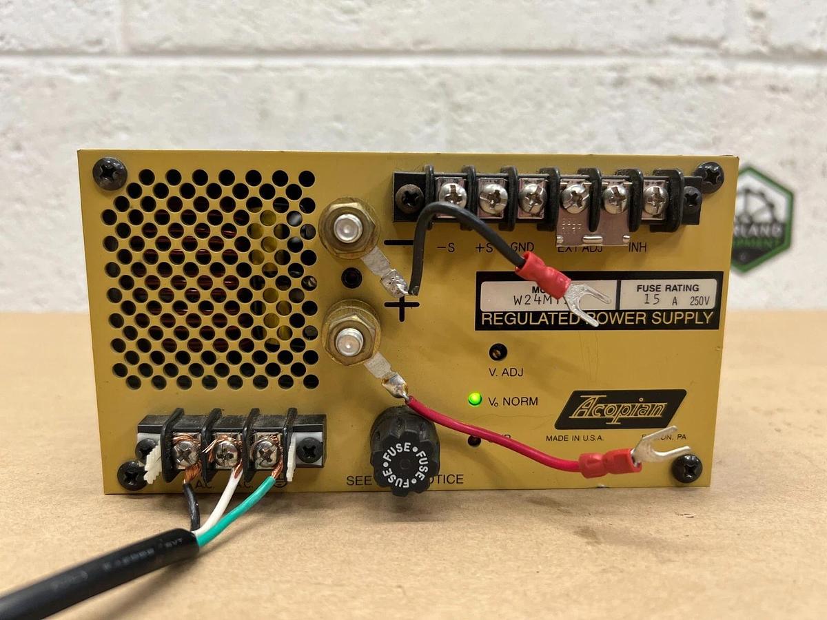 Used Acopian W24MT25 15A Regulated Power Supply