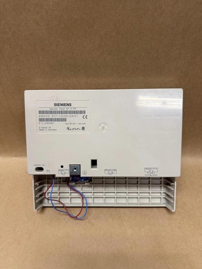 Used Siemens OP 17-PP Operator Panel