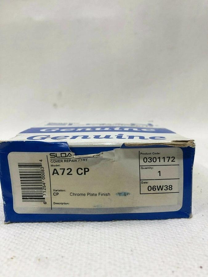 Sloan A-72-CP Chrome Finish Cover for Royal Flush Valve