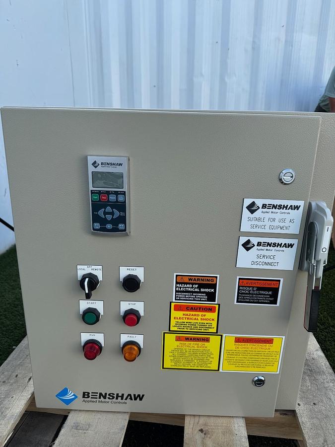 Used Benshaw RX4E-050-480-12KP-HB, Combination Soft Starter, 50 Hp @ 480 VAC