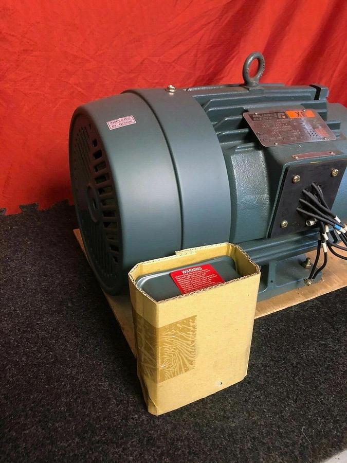 Reliance Electric 10 HP Electric Motor, 3510 RPM, 3 Phase, 215T Frame