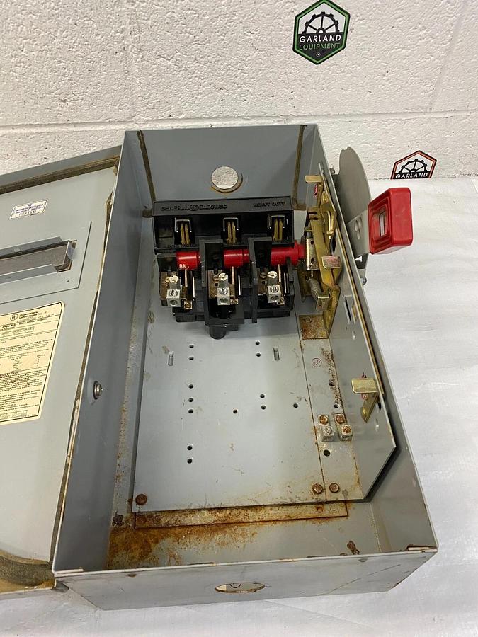 Used General Electric THN3362JW Heavy Duty Safety Switch Model:10 60A 600Vac/250Vdc