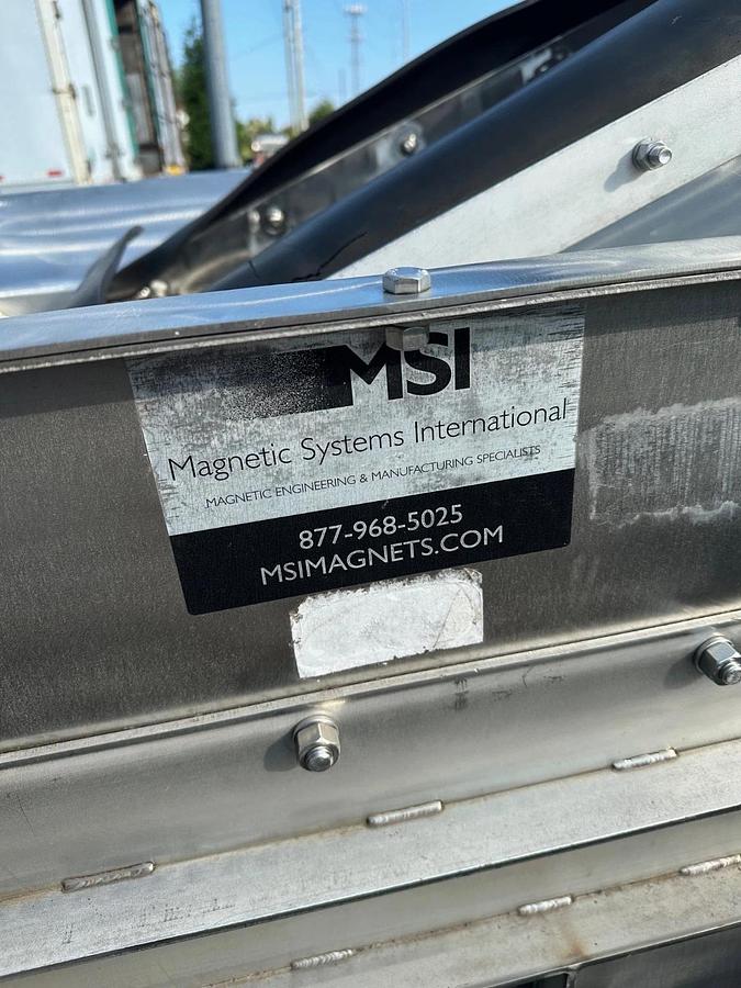 Used Magnetic Systems MDH-2424  24” SS Rotary Drum Magnet Separator Rare Earth
