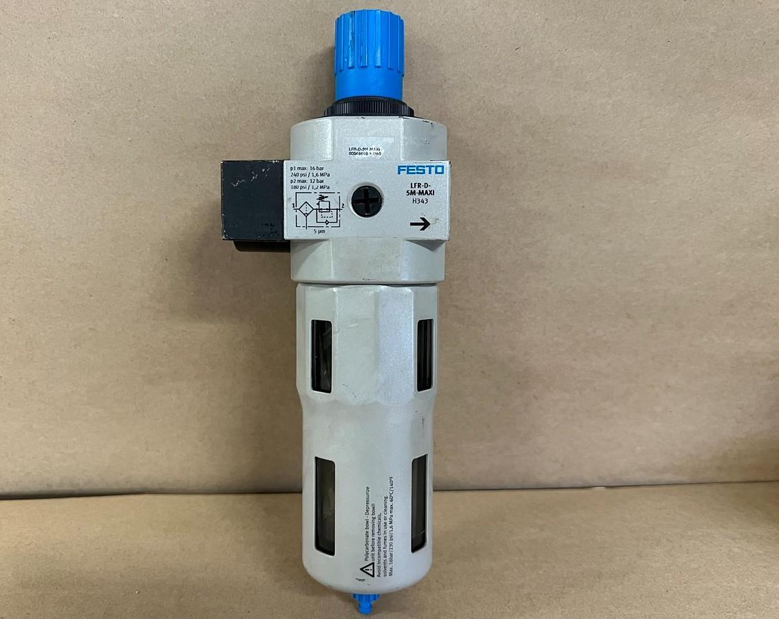 Used Festo LFR-D-5M-MAXI 16 Bar, 240 psi Filter Regulator