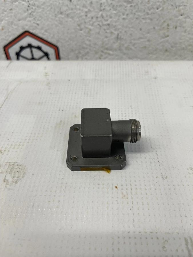Used ATM Microwave 75-253A-6 Right Angle Waveguide to Coax Adapter