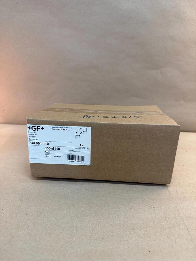 Used Georg Fischer Cool-Fit ABS 90° 738 001 110 *FACTORY SEALED*