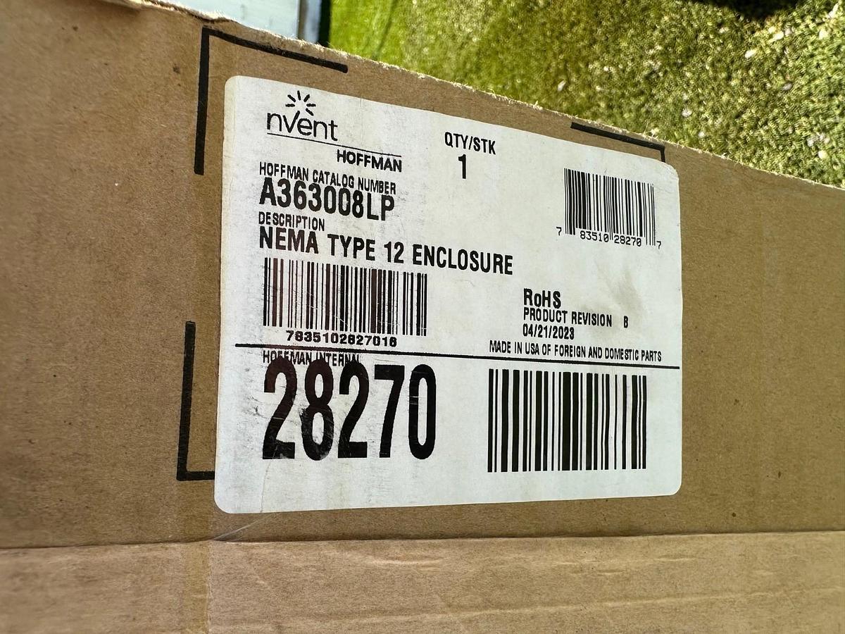 Used Nvent A363008LP NEMA Type 12 Enclosure *FACTORY SEALED*