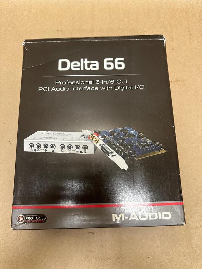Used M-Audio Delta 66 Professional 6-In/6-Out PCI Audio Interface w Digital I/O *NEW*