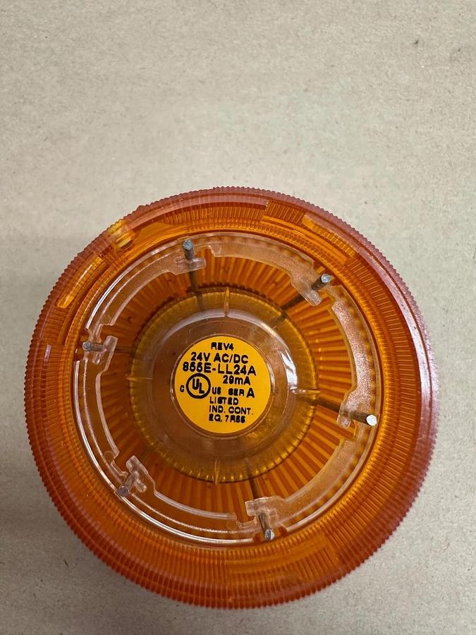 Used Allen Bradley 855E-24TL5 Light Module 50mm Stack Light Amber