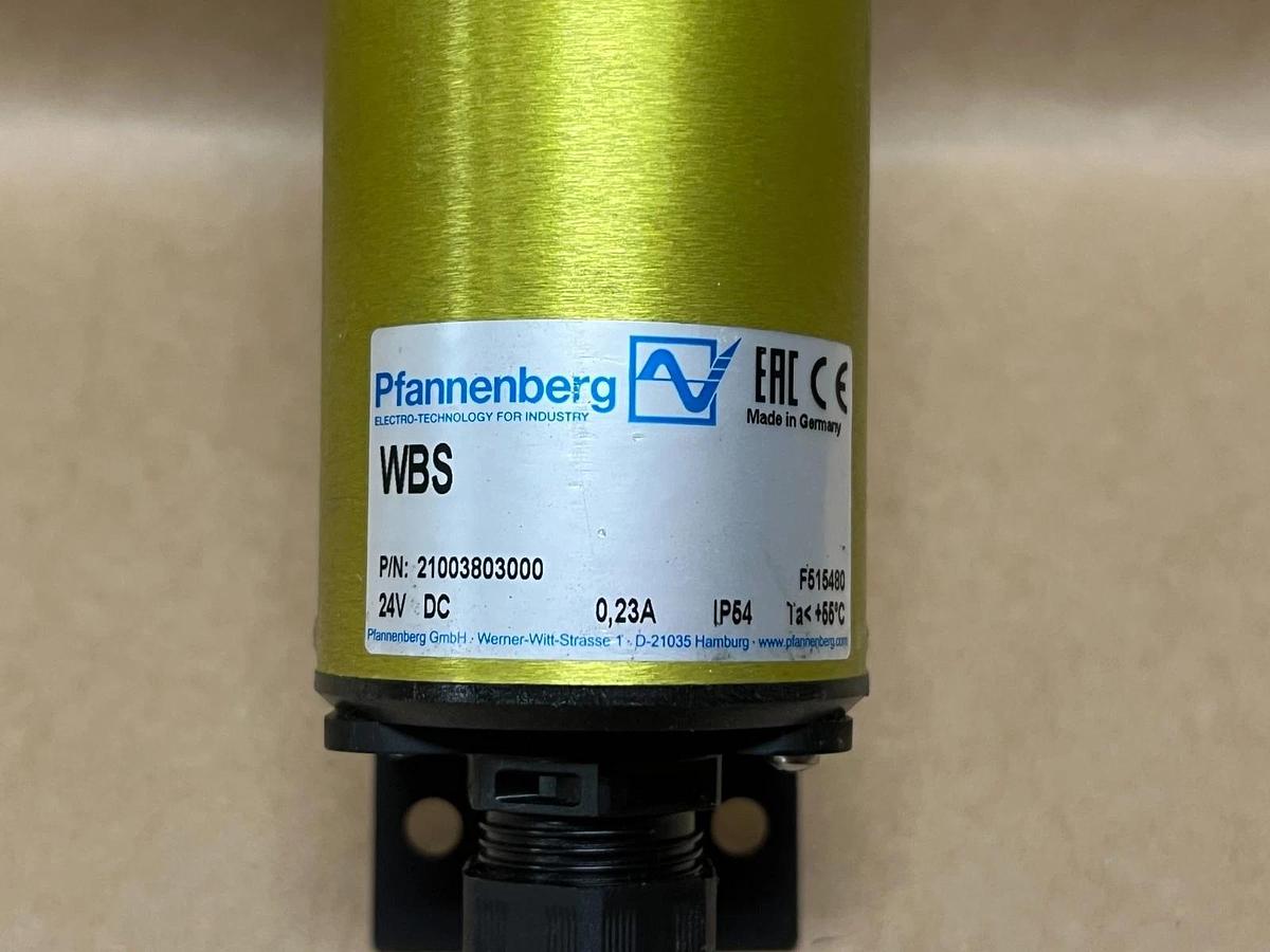 Used Pfannenberg WBS 24V, 23A, Yellow Signaling Light