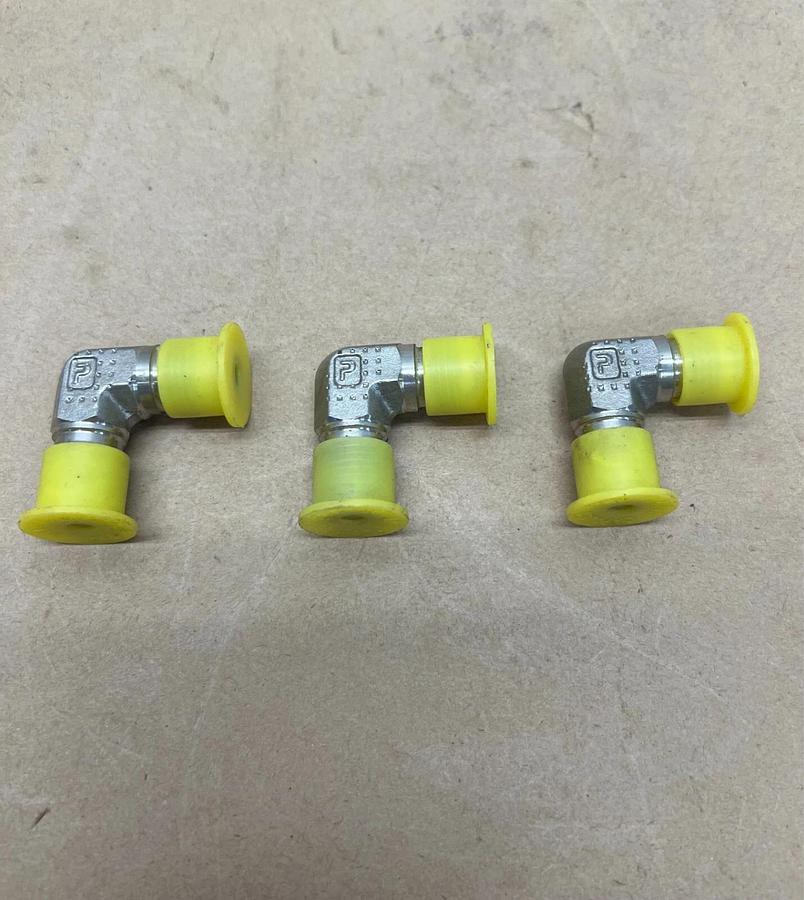 Used Parker 316 173B T0217 90 Degree Elbow Fitting - Lot of 3
