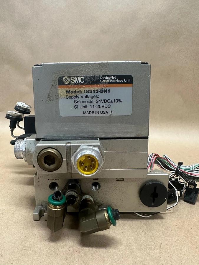Used SMC IN313-DNI DeviceNet Serial Interface NVFS2200-5FZB NVFS2100-5FZ NVFS2200-5FZ