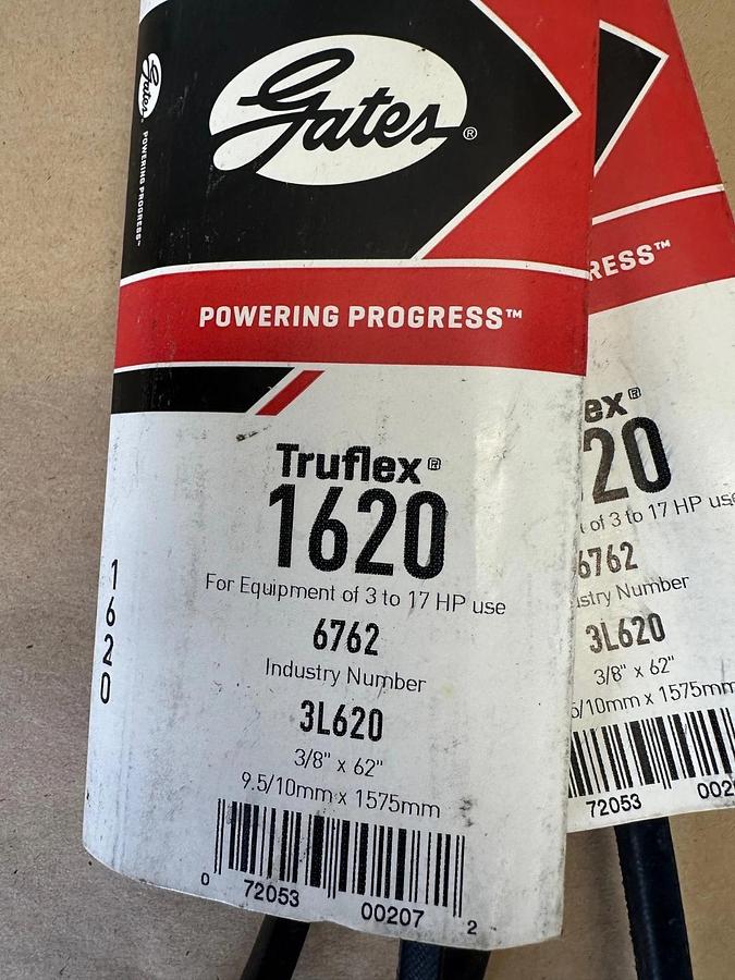 Used Gates 1620 V-Belt, Lot of 2 *NEW*