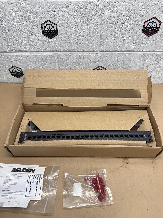 Used Belsen AX103253, 24 Port Patch Panel *NEW*