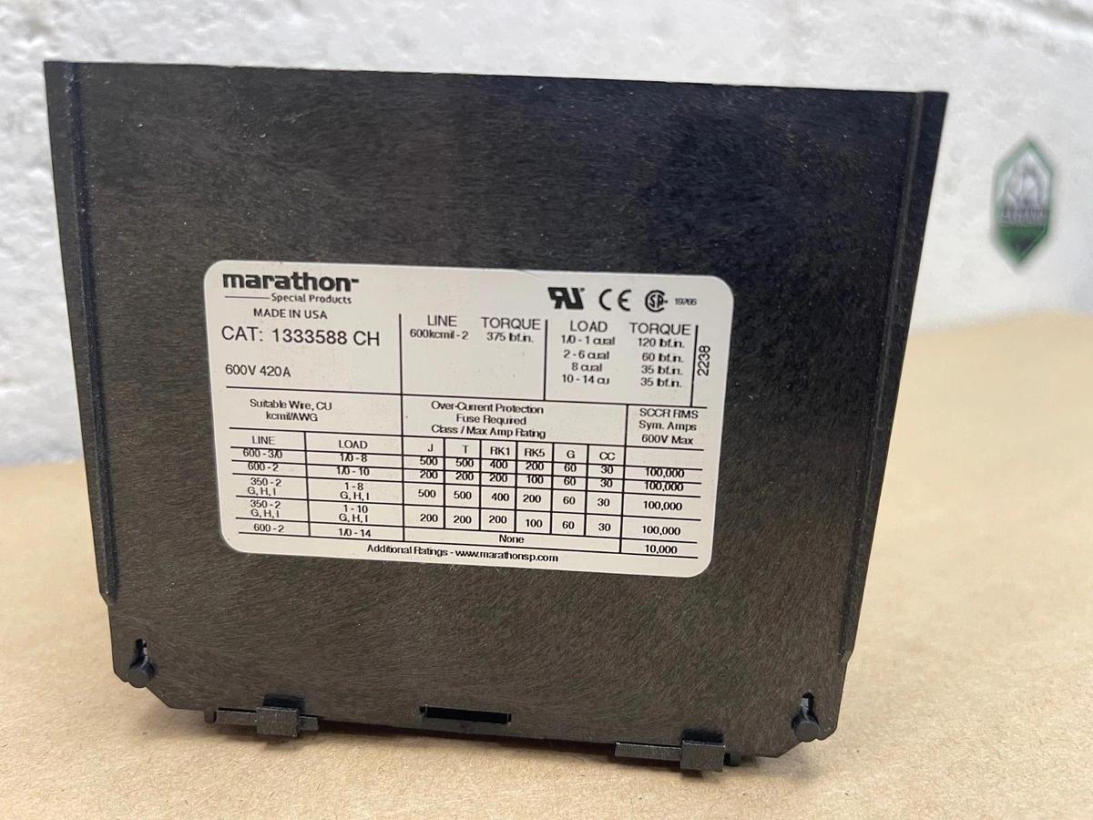 Marathon 133358 CH Distribution Block 600V, 420A *NEW*