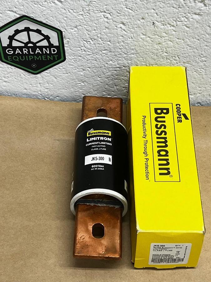 Used Cooper Bussmann Limitron JKS-300 300A 600VAC Fast Acting Pack of 1 Fuse