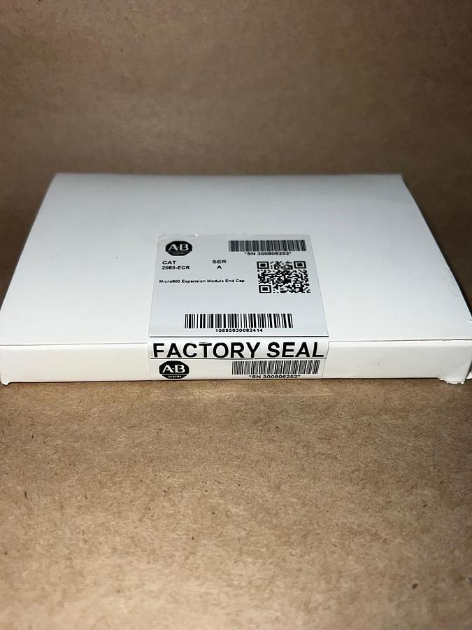 Used Allen Bradley 2085-ECR Ser A Micro800 Expansion Module End Cap *FACTORY SEALED*