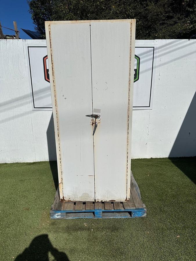 Used Industrial Storage Cabinet 2 Door, 3 Shelf Cabinet W: 36”, D: 23”, H: 80”