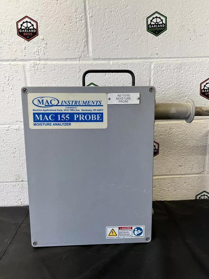 Used MAC Instruments MAC 155 Moisture Analyzer Probe w/ 19” Rack Mount Front Roller