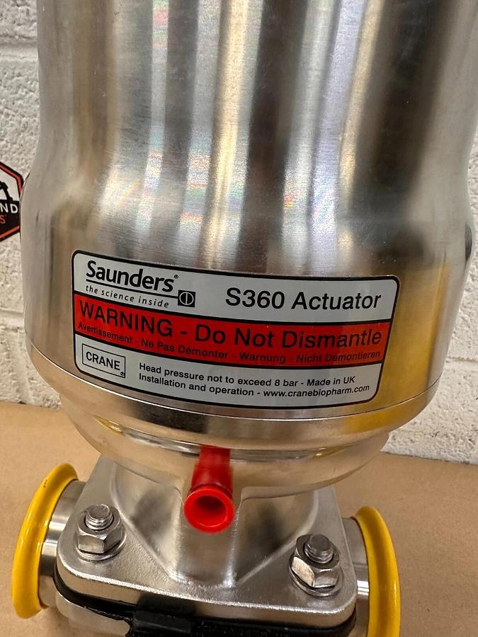 Used Saunders Crane - S360 SS Actuator - 2 1/2” BPE Sf3 S189420-6-1