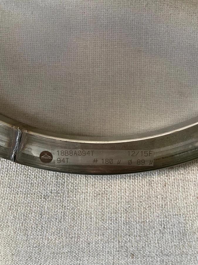 Used Sweco 18B8A094T 18” Stainless Steel Screener, 180 microns
