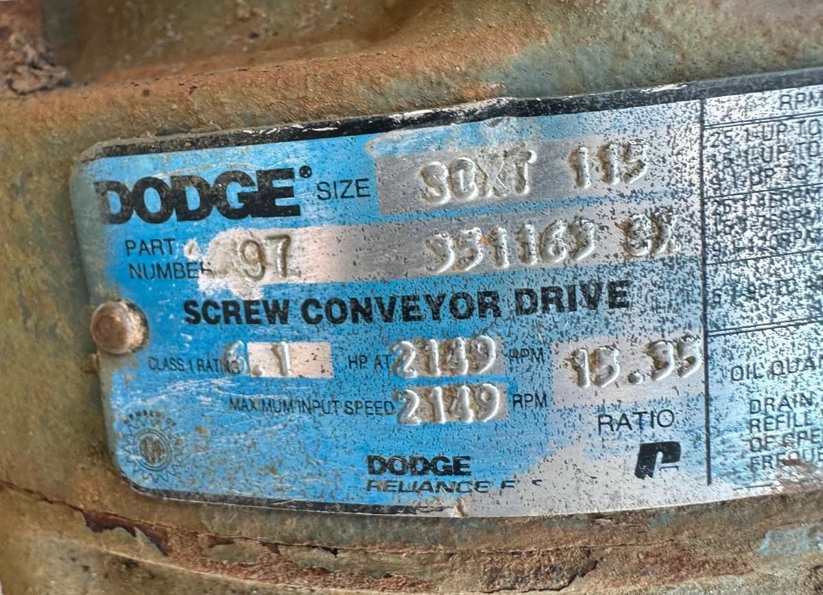 Used Dodge SCXT 115 Geardrive 15.35 Ratio, Siemens 2Hp @ 1715Rpm