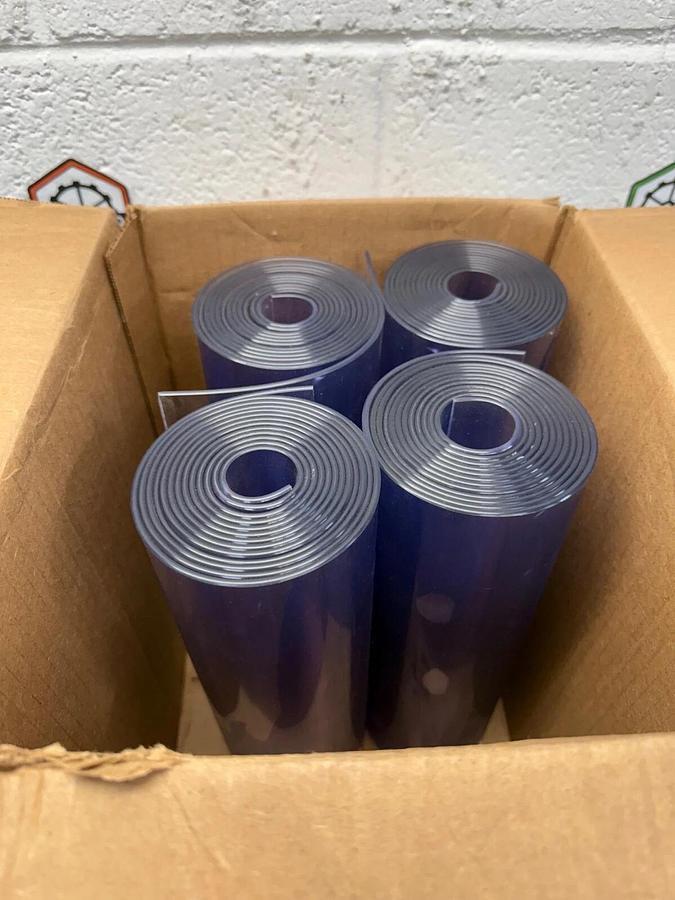 Global Industrial 786CP3 Replacement Strips, Clear for Curtain Doors 12"x10'