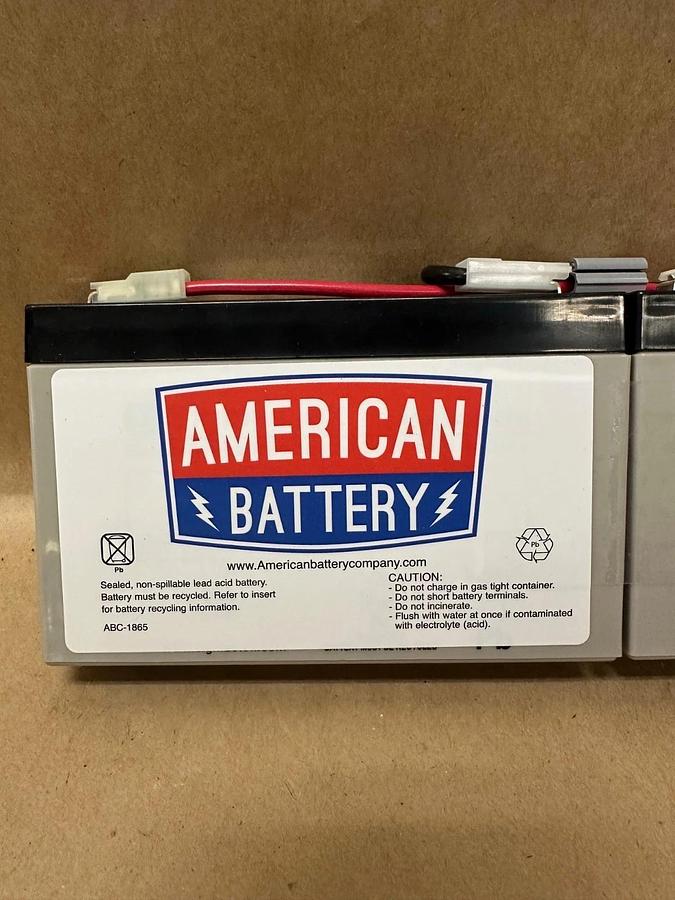 Used American Battery RBC18 2 Pack 2.1A, 6.75-7.50V Battery