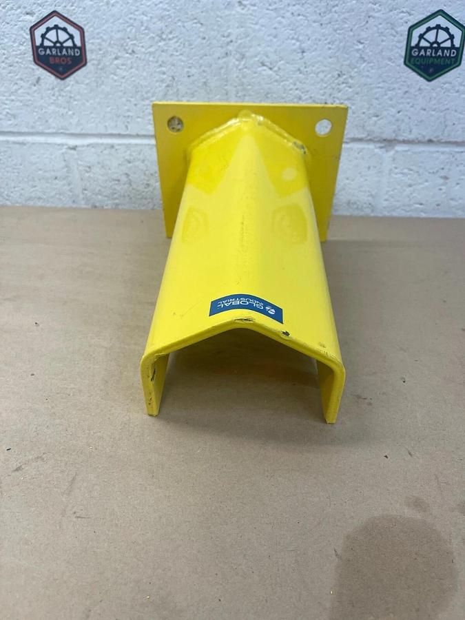 Used Global Industrial 442973YL H Steel Post Protector, Base W:6" L:7.5", 1/4" thick