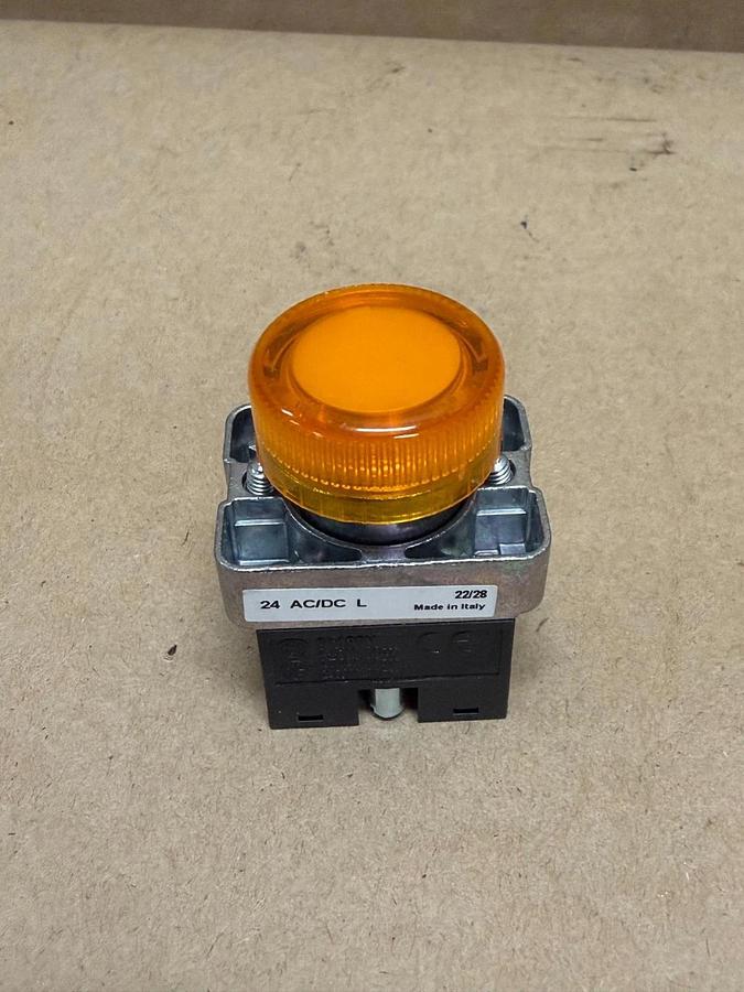 Used AutomationDirect GCX1233-24L Amber Indicator Light, ECX1050