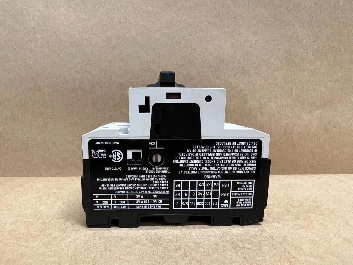 Used Moeller PKZM0-6.3 Motor Protective Circuit Breaker, 4.0-6.3A - Lot of 7
