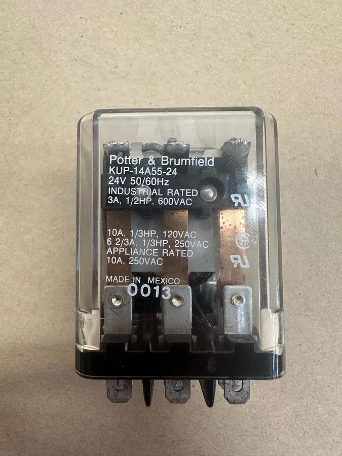 Used Potter and Brumfield KUP-14A55-24 Relay