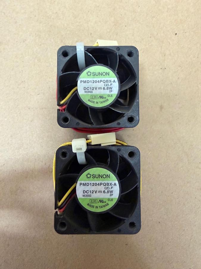 Used SUNON PMD1204PQBX-A 40mm Case Cooler - Lot of 2