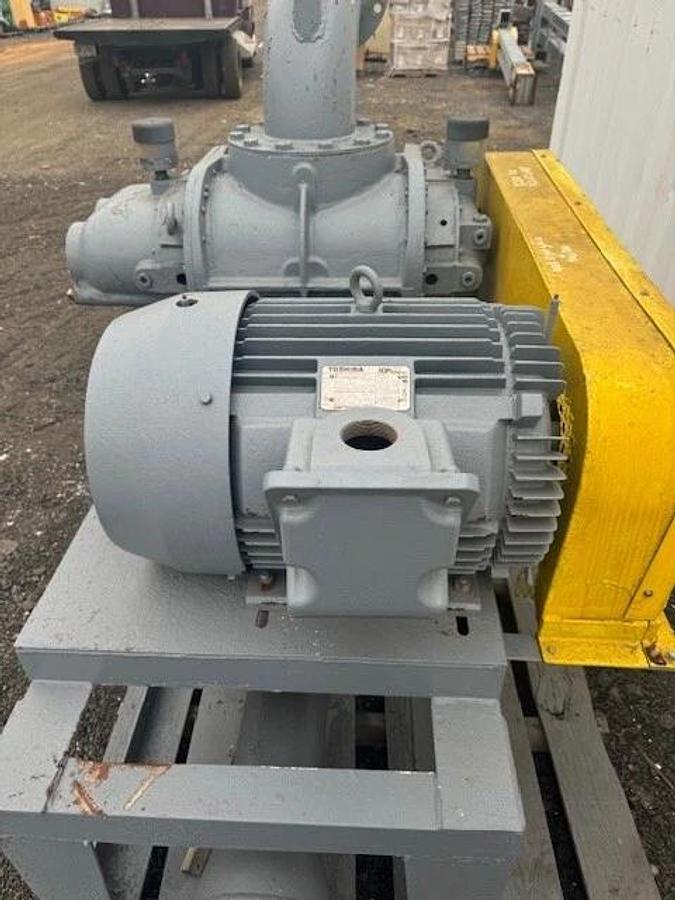 Used Dresser Roots 8X20 Positive Displacement Rotary Lobe Blower, Toshiba 50 HP Motor