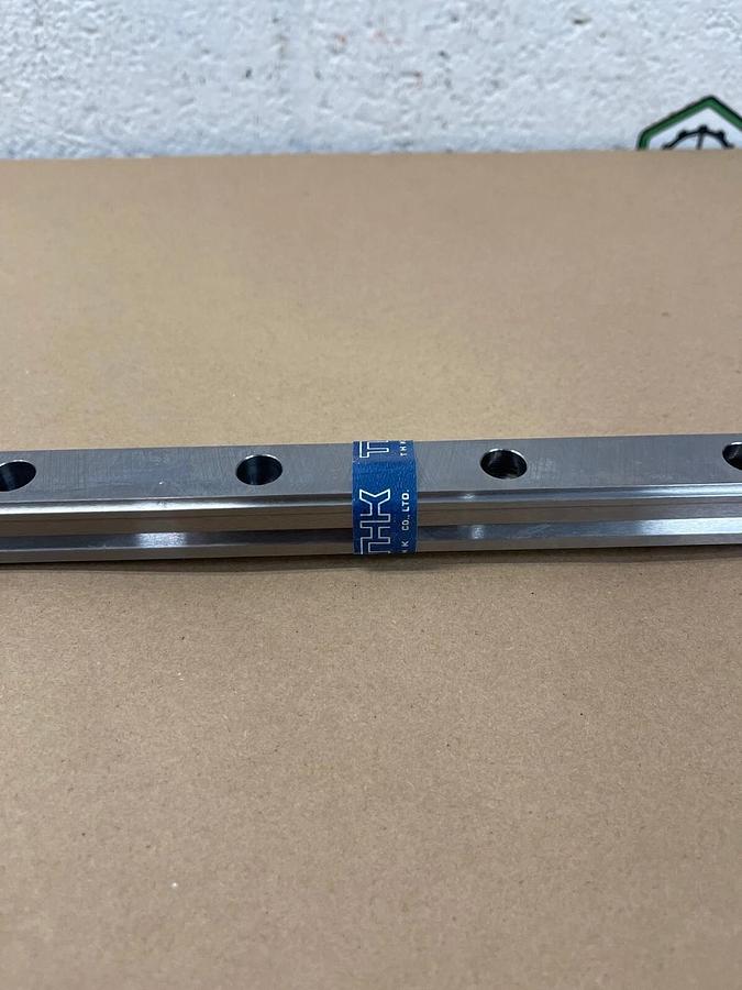 Used THK Caged Ball Linear Motion Guide Rail 39 1/4” Long, 7/8” Wide
