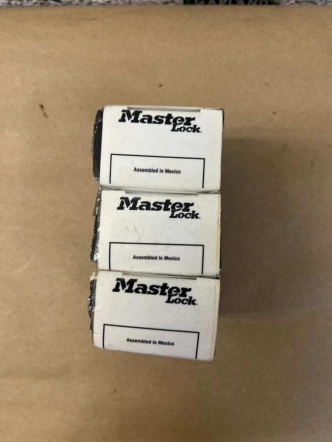 Used Master Lock Combination Lock Block Guard - Lot of 3