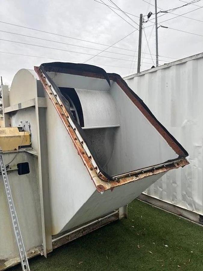 Used Twin City Fan & Blower CW Bottom Angular Upblast 542, 250Hp Motor @ 1188RPM