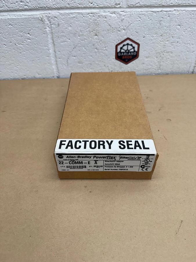 Used Allen-Bradley 22-COMM-E Ser A PowerFlex, Ethernet/IP Adapter *FACTORY SEALED*