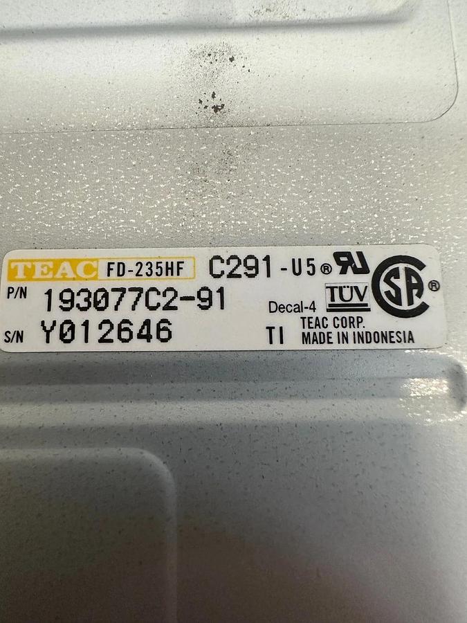 Used TEAC 193077C2-91 Internal Floppy Disk Drive