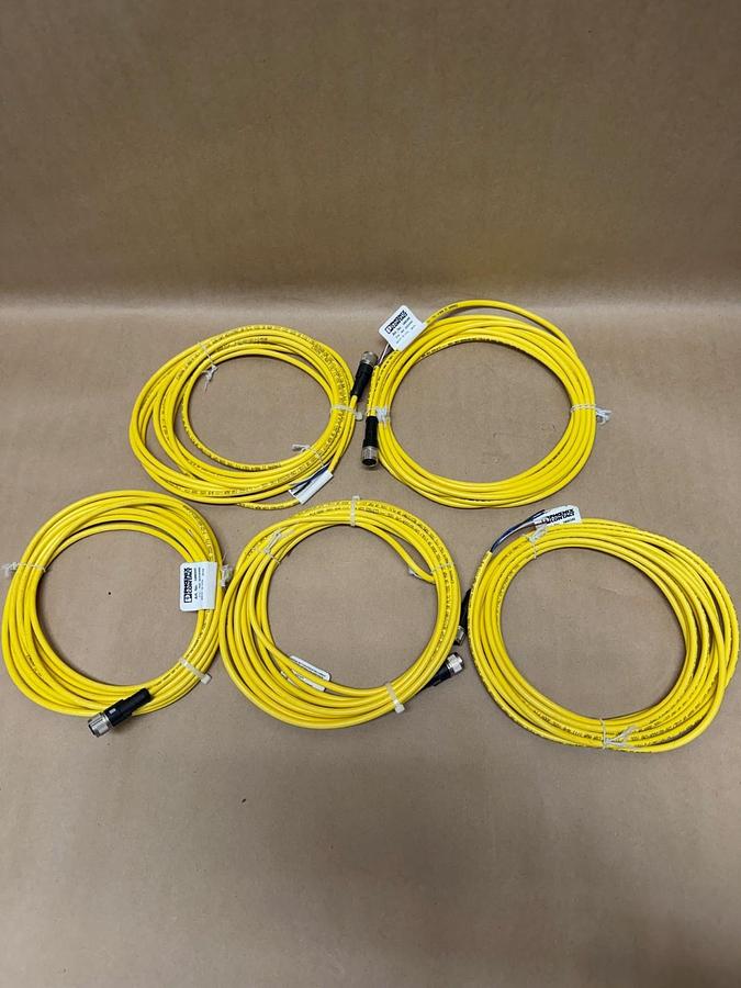 Used Phoenix Contact 1406245 Sensor/Actuator Cable  - Lot of 5 *NEW*