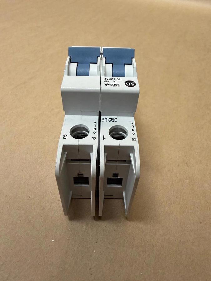 Used Allen Bradley 1489-A2C050 5A 2 Pole Circuit Breaker