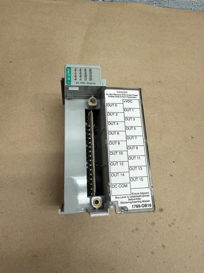 Used Allen-Bradley 1769-OB16 B Compact I/O 16 PT 20.4-26.4 VDC Sourcing Output Module