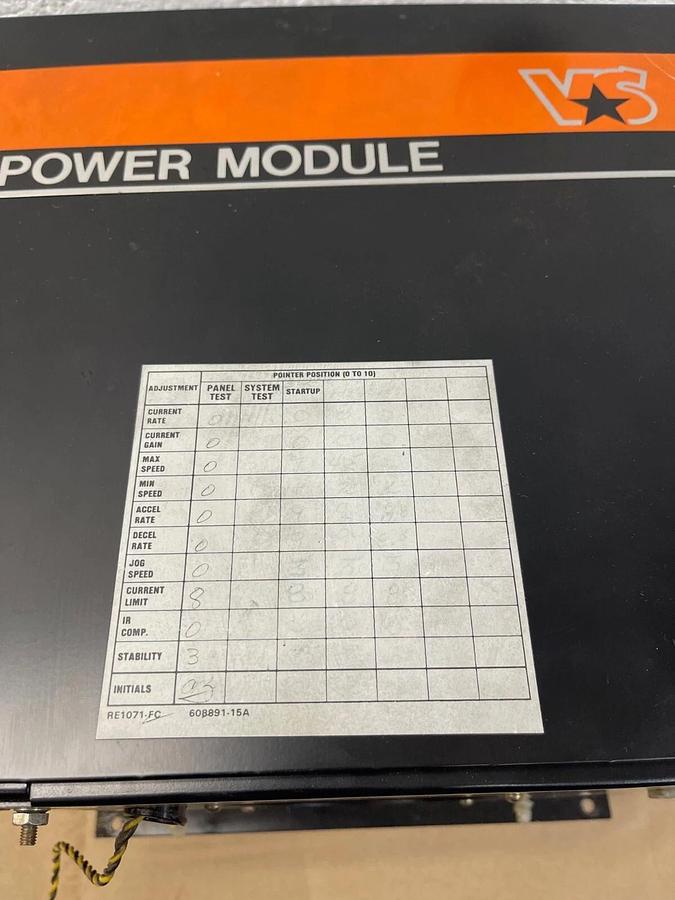Used Reliance Electric 801431006SS VS Power Module