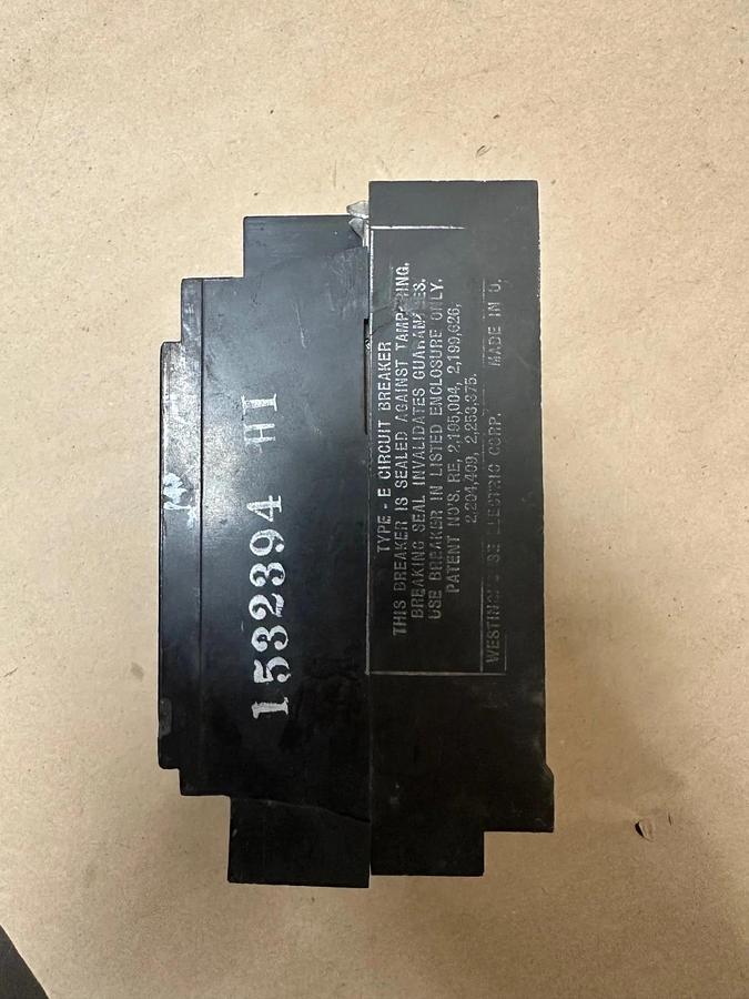 Used Westinghouse E3030 30A 3 Pole Circuit Breaker