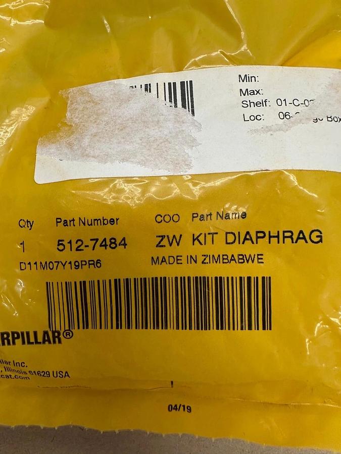 Used CAT 512-7484 Diaphragm Kit *NEW*