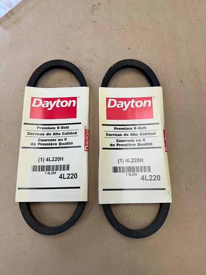 Used Dayton 4L220H V-Belt*NEW* Lot of 2